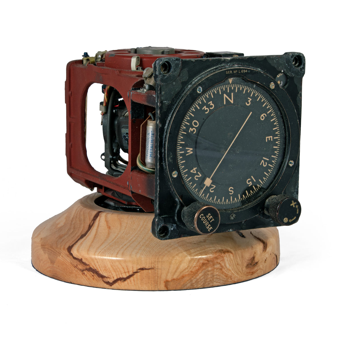 Rotating Directional Gyro Indicator Compass display ornament – Navy ...