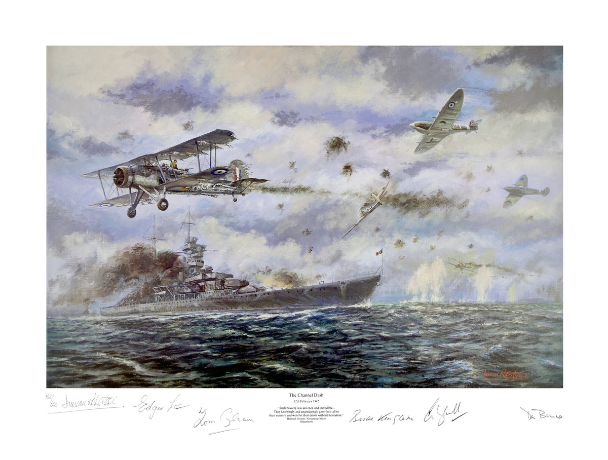 Channel Dash Limited edition print signed by WWII Veterans – Navy Wings ...